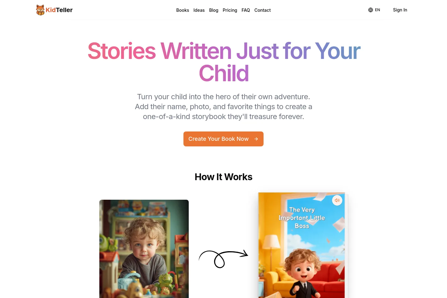 kidteller.com — a measured funnel