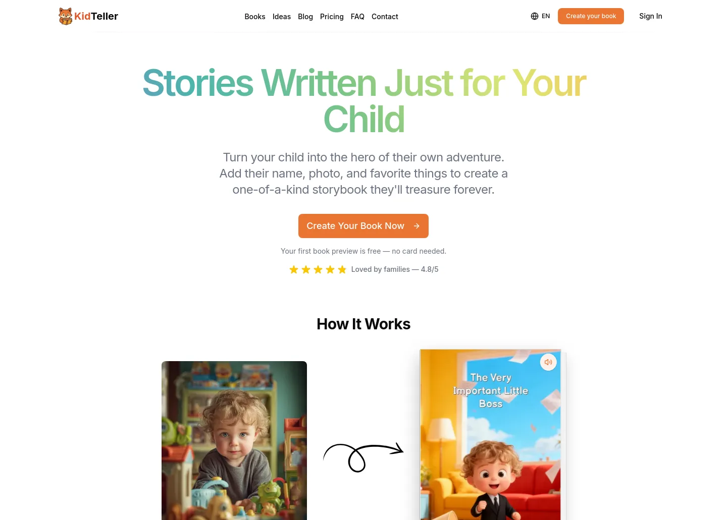 kidteller.com — a measured funnel