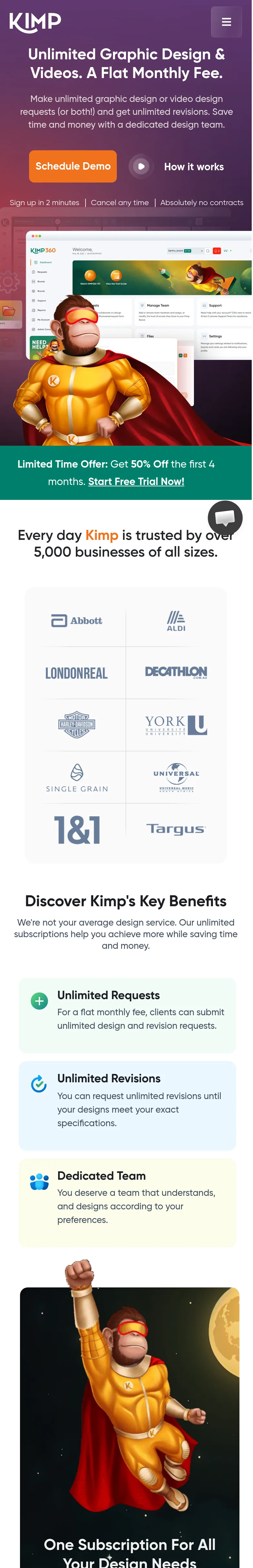 kimp.io — a measured funnel