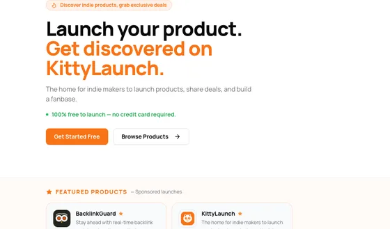 No credit card element from kittylaunch.com