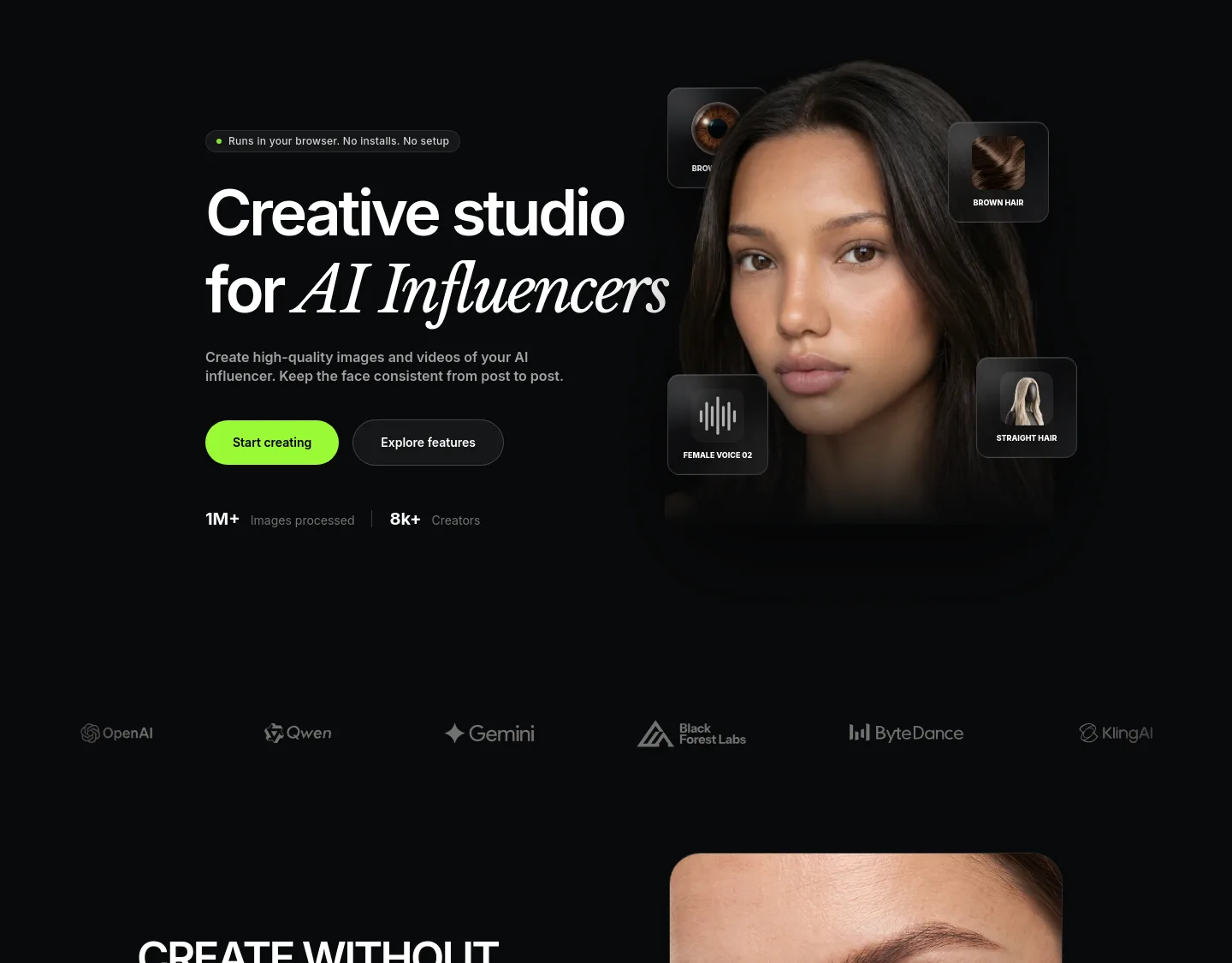 kivio.app — a real Hero section