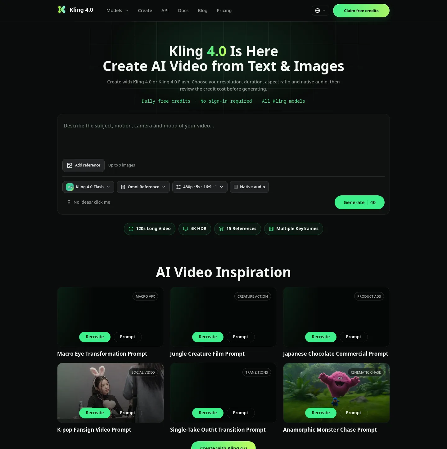 kling-4.ai — a measured funnel