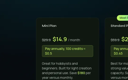 Price anchor element from kling4.tv