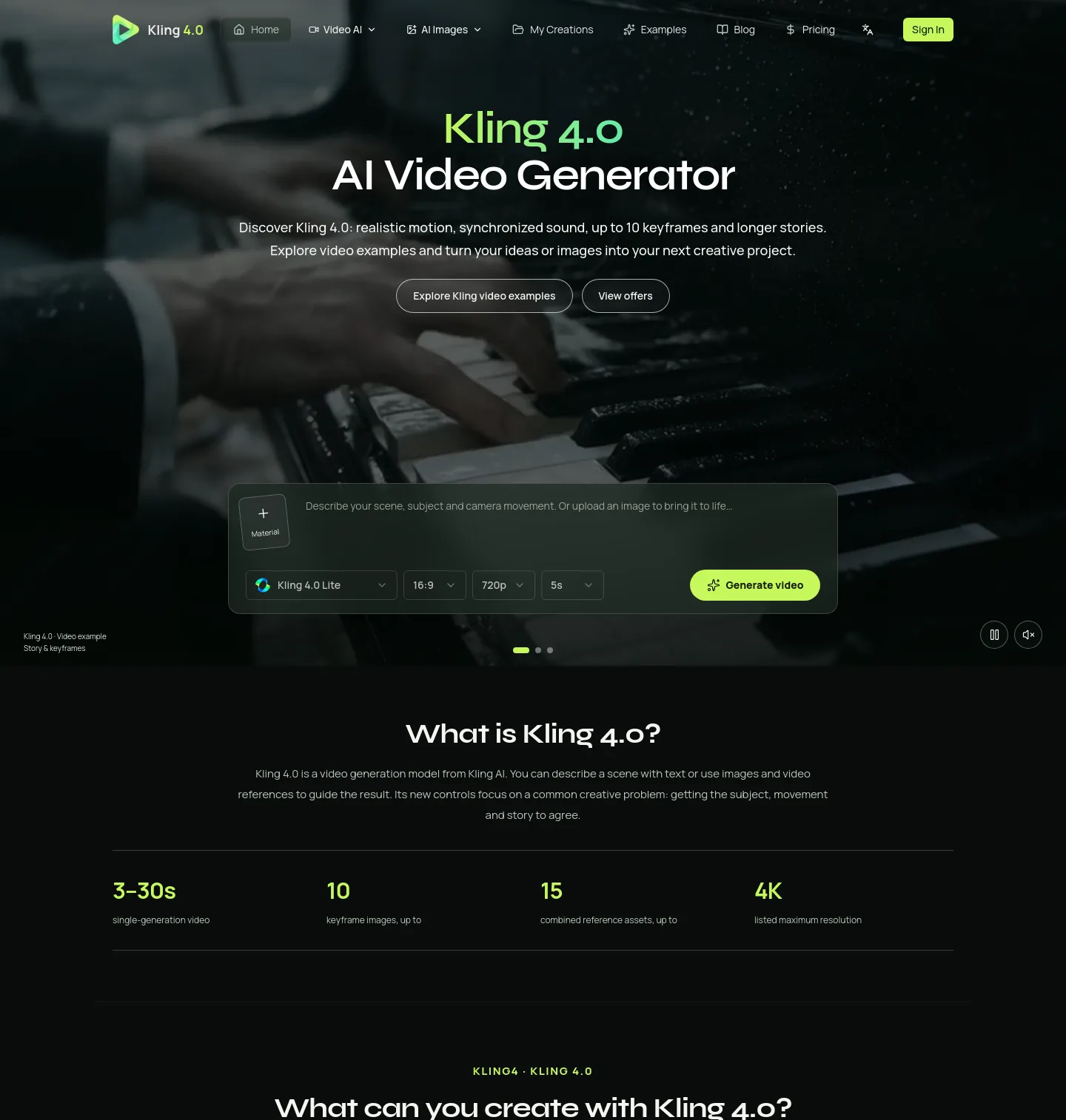 kling4.tv — Hero