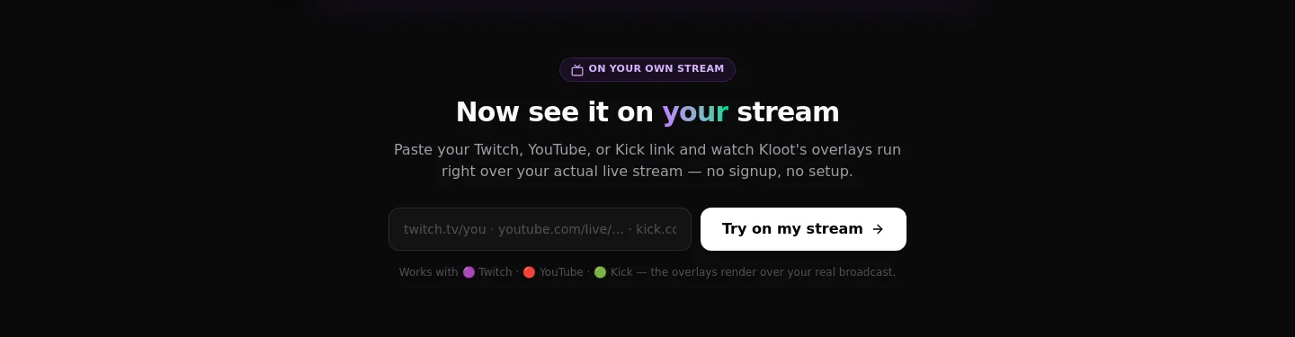 kloot.gg — a real Logo Wall section