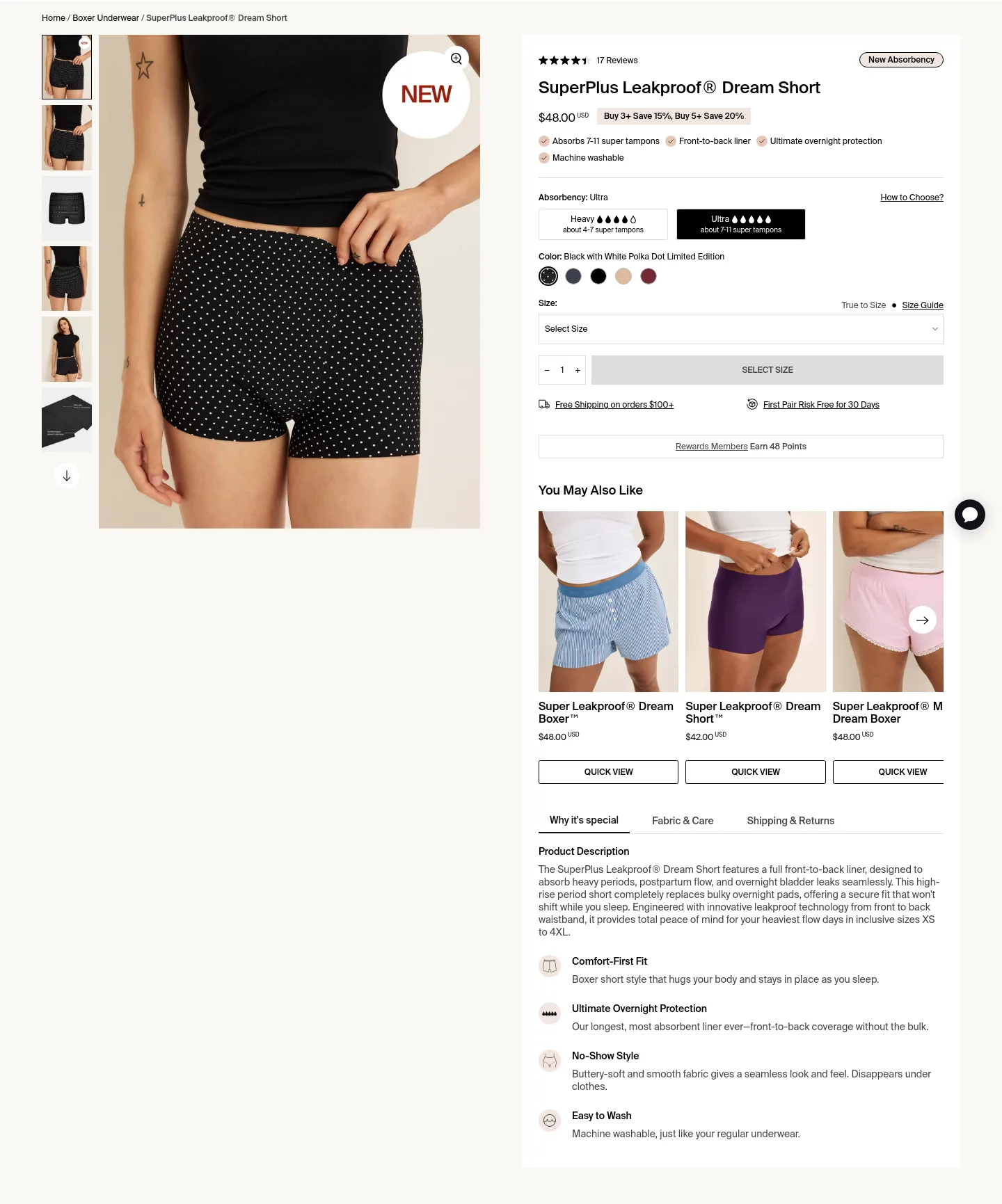 knix.com Hero section