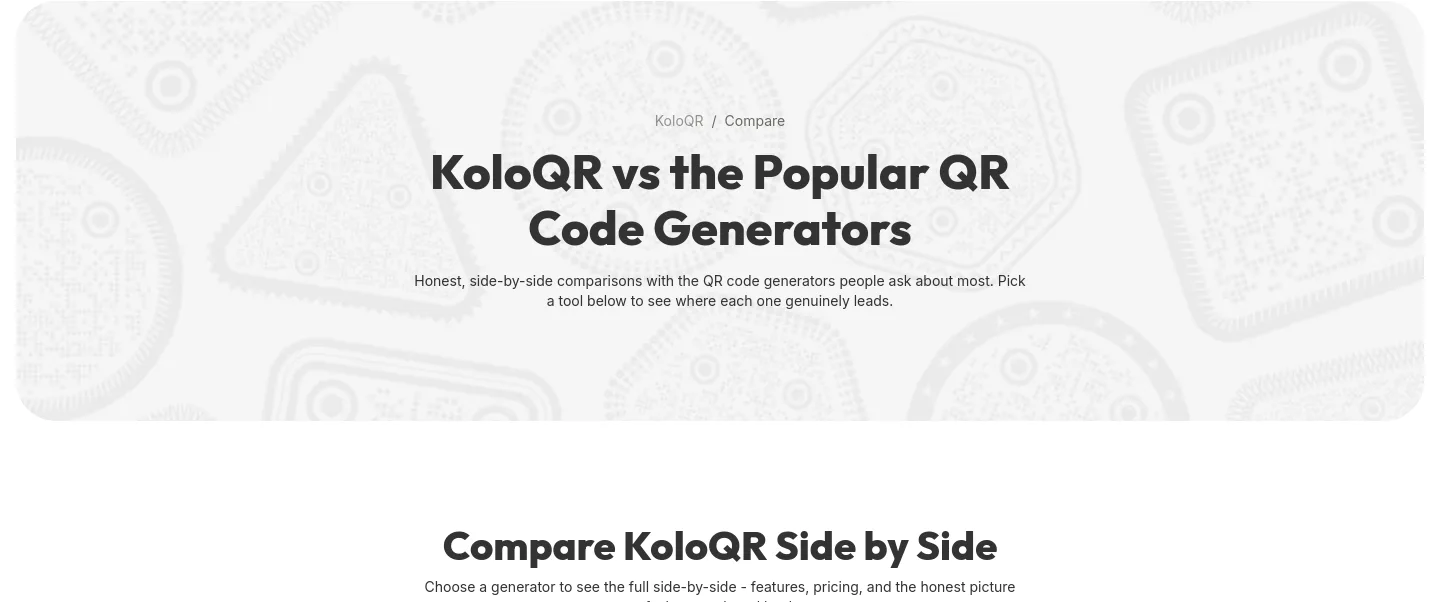koloqr.com Hero section