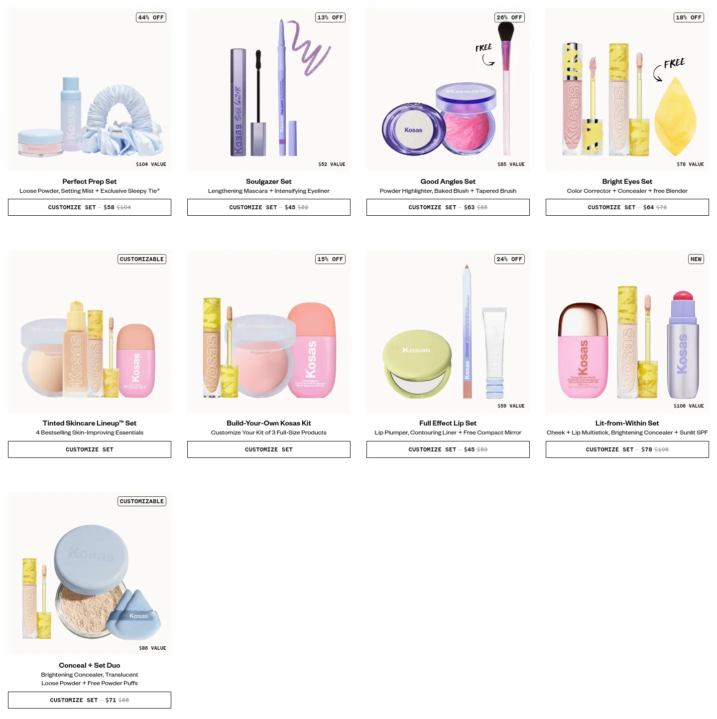 kosas.com — Pricing