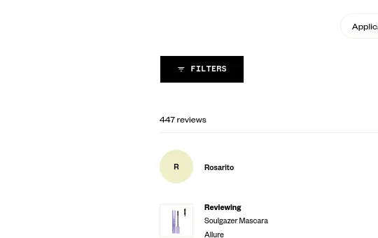 Rating element from kosas.com