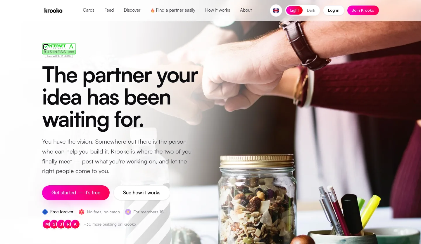 krooko.me — a measured funnel