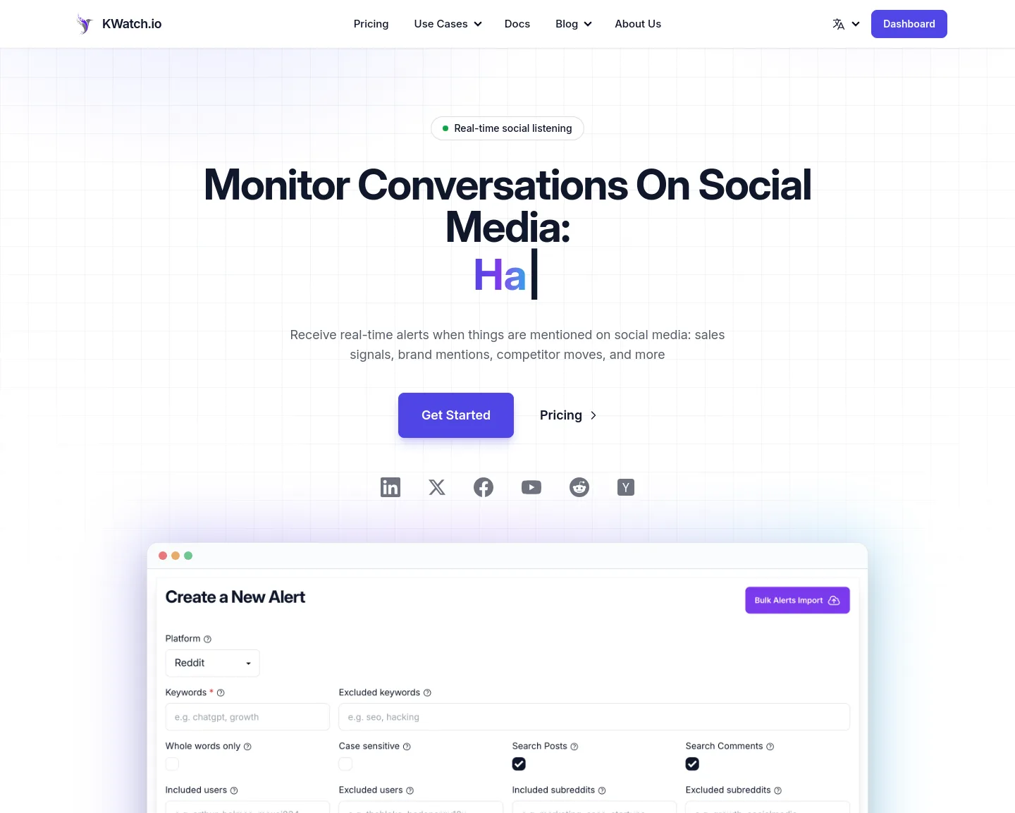 kwatch.io — a measured funnel