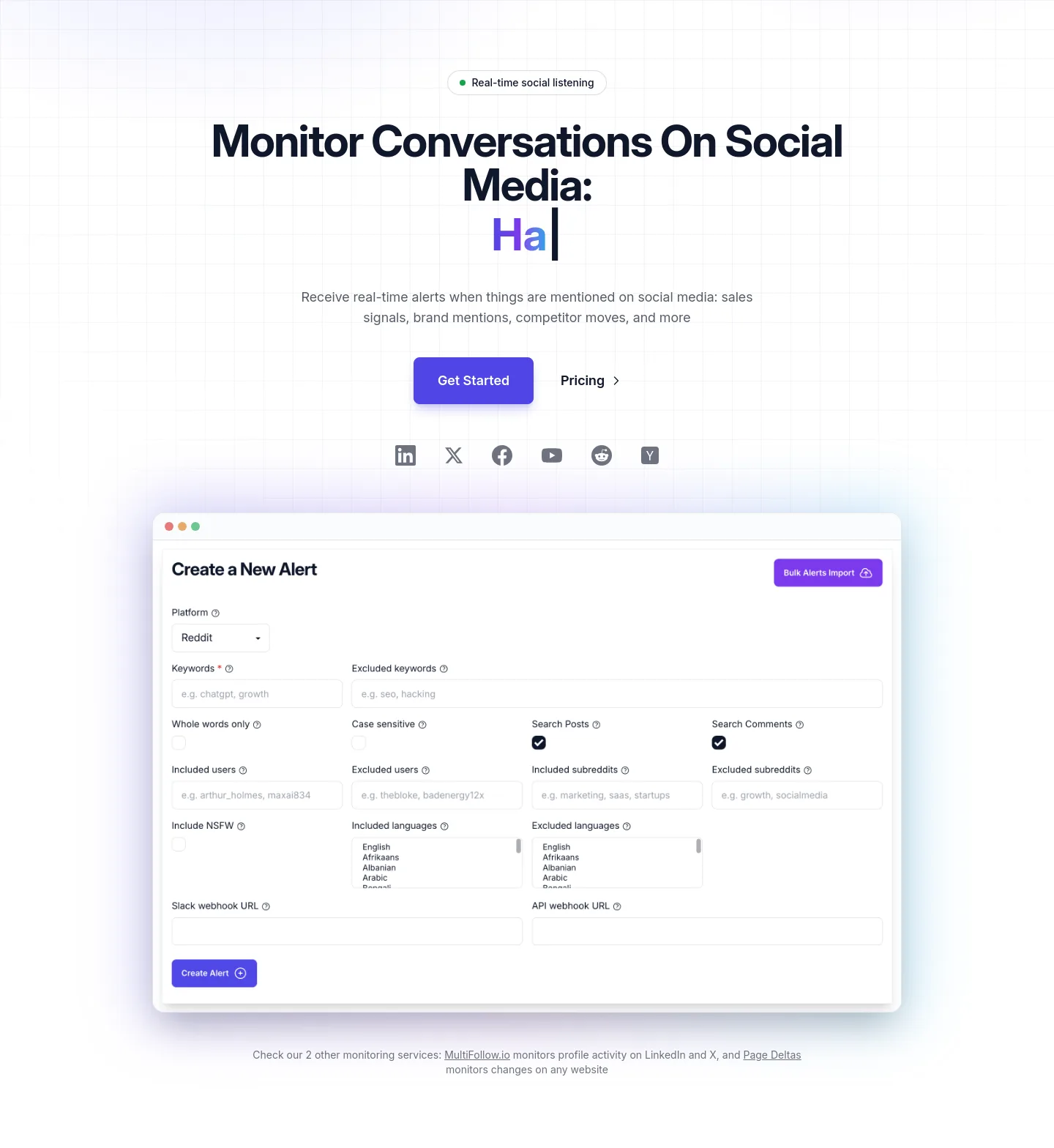 kwatch.io Hero section