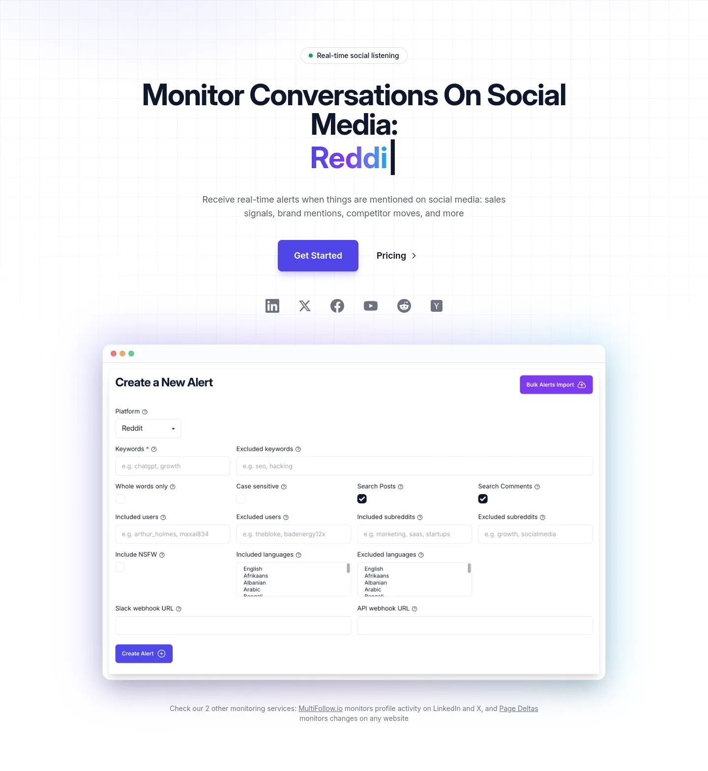 kwatch.io Hero section