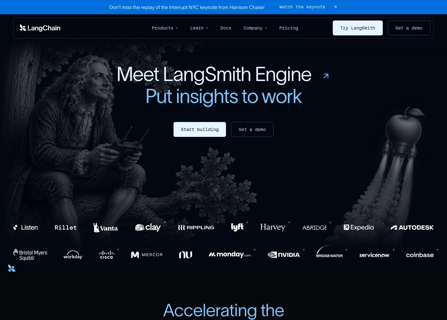 langchain.com — a measured funnel