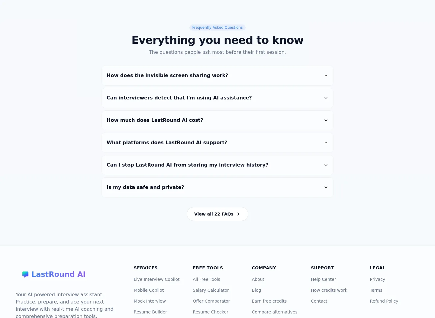 lastroundai.com — FAQ