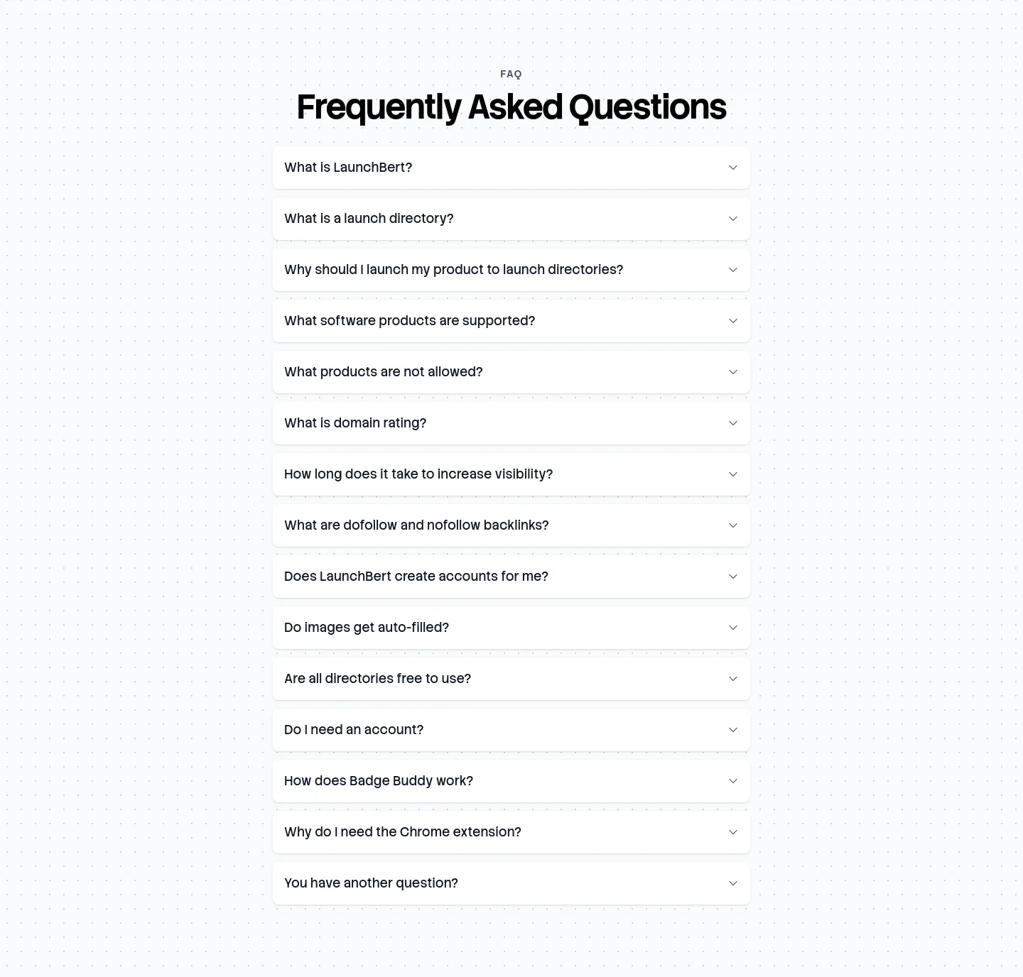 launchbert.com — FAQ