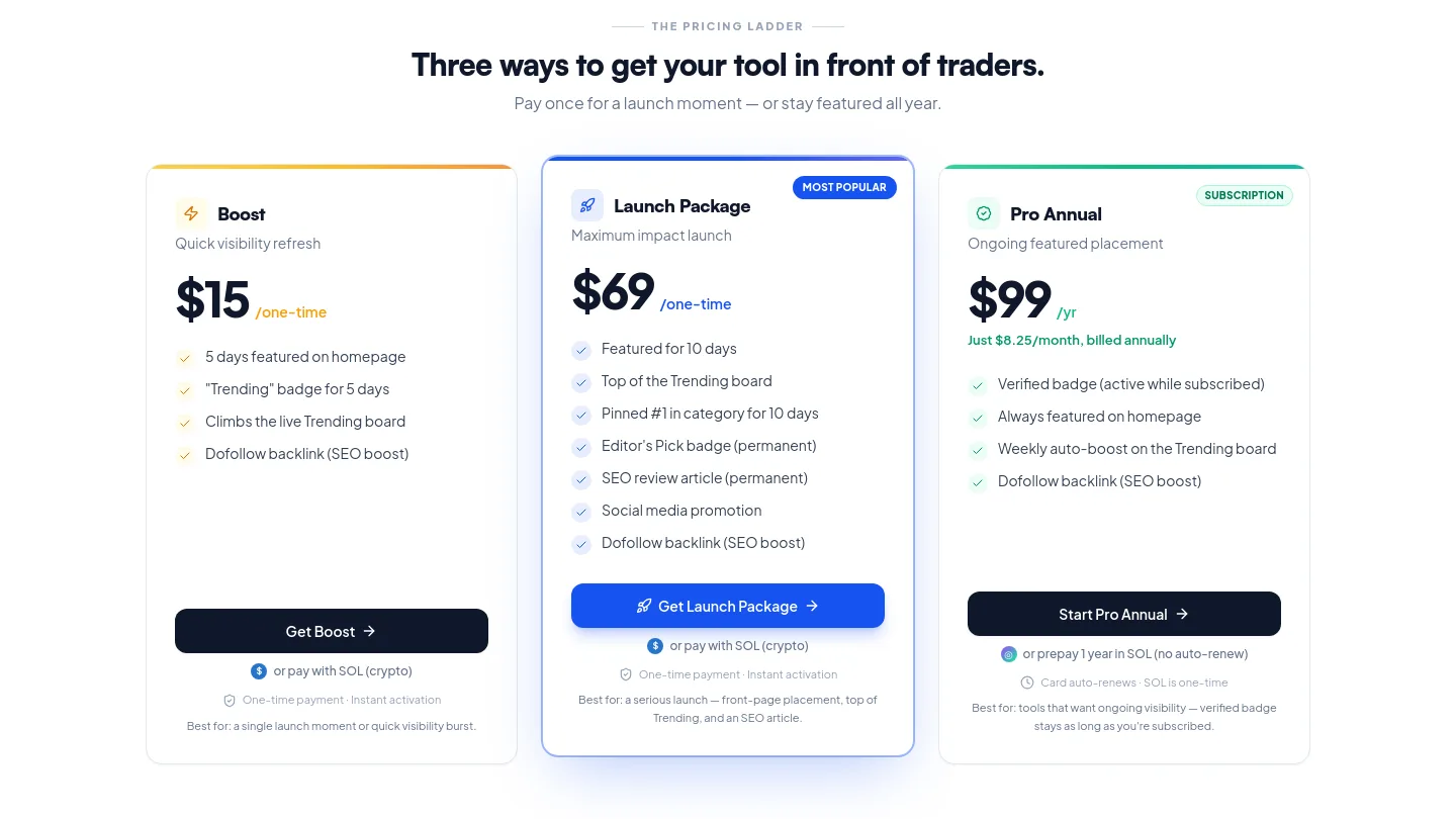 launchpoly.com — Pricing