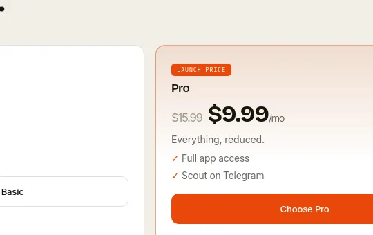 Price anchor element from launchpost.app