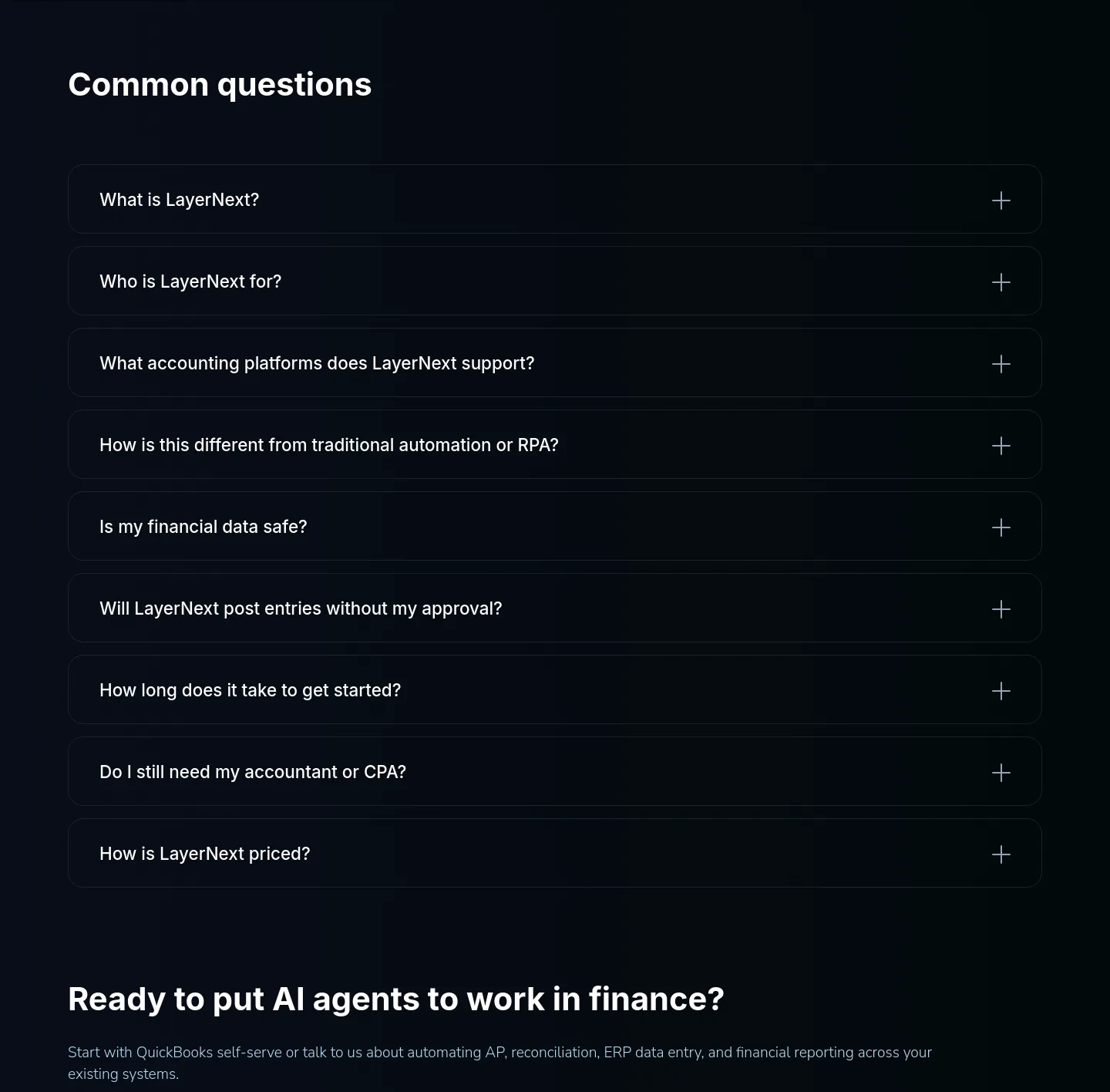 layernext.ai — FAQ