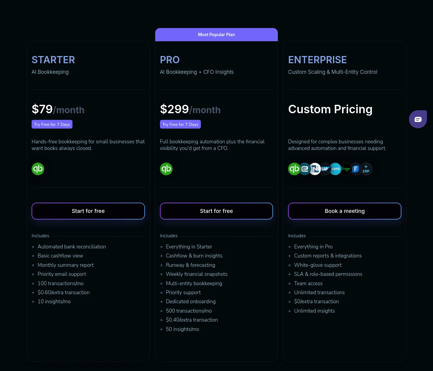 layernext.ai — a real Pricing section