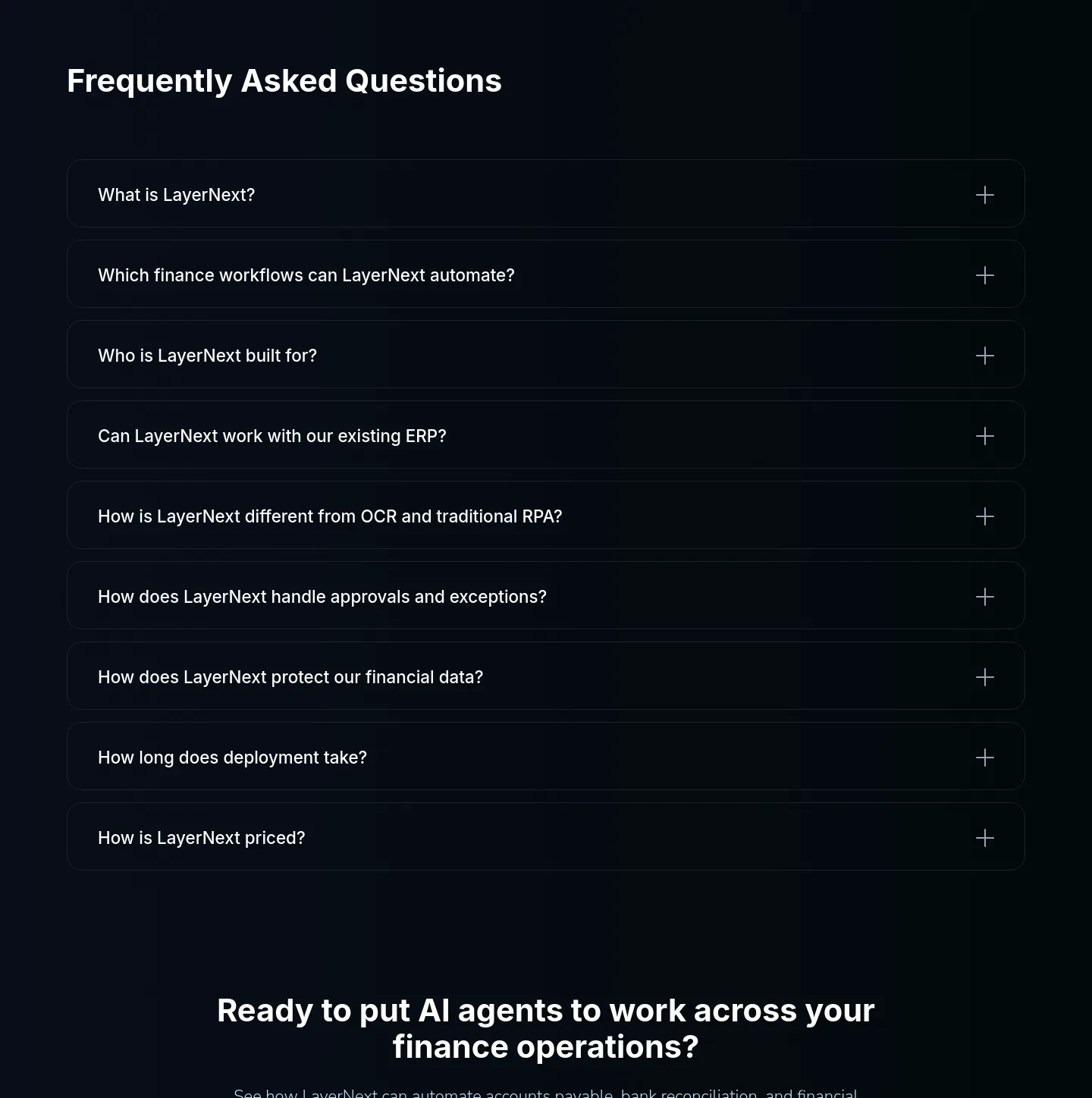 layernext.ai — FAQ
