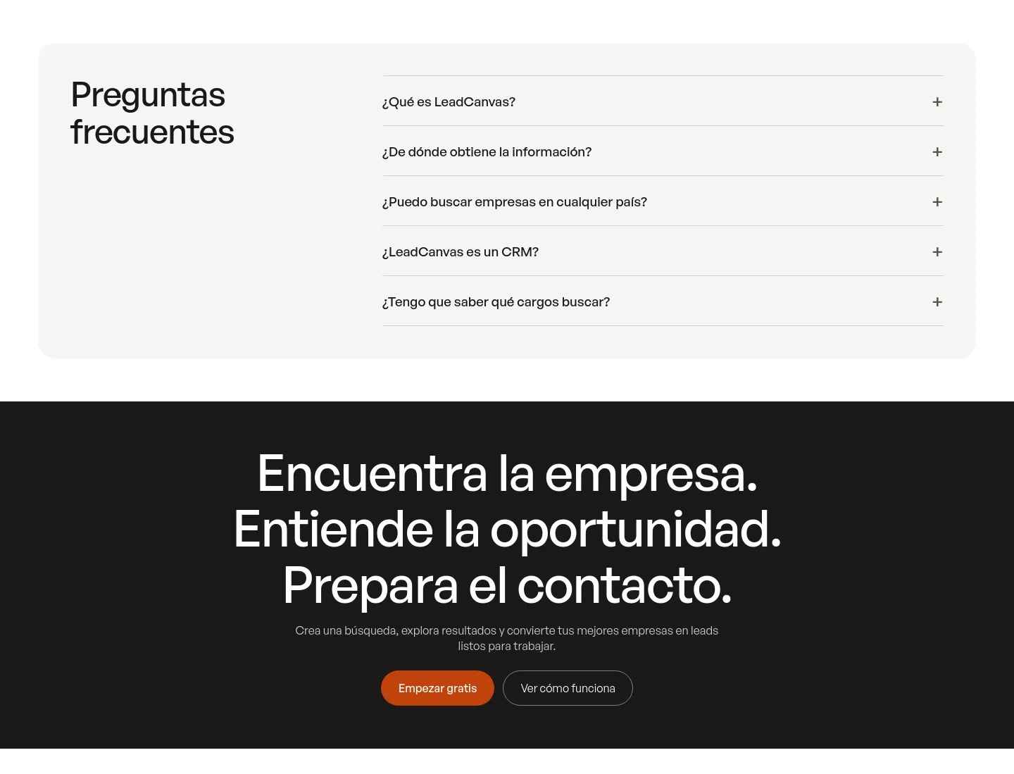 leadcanvas.app FAQ section
