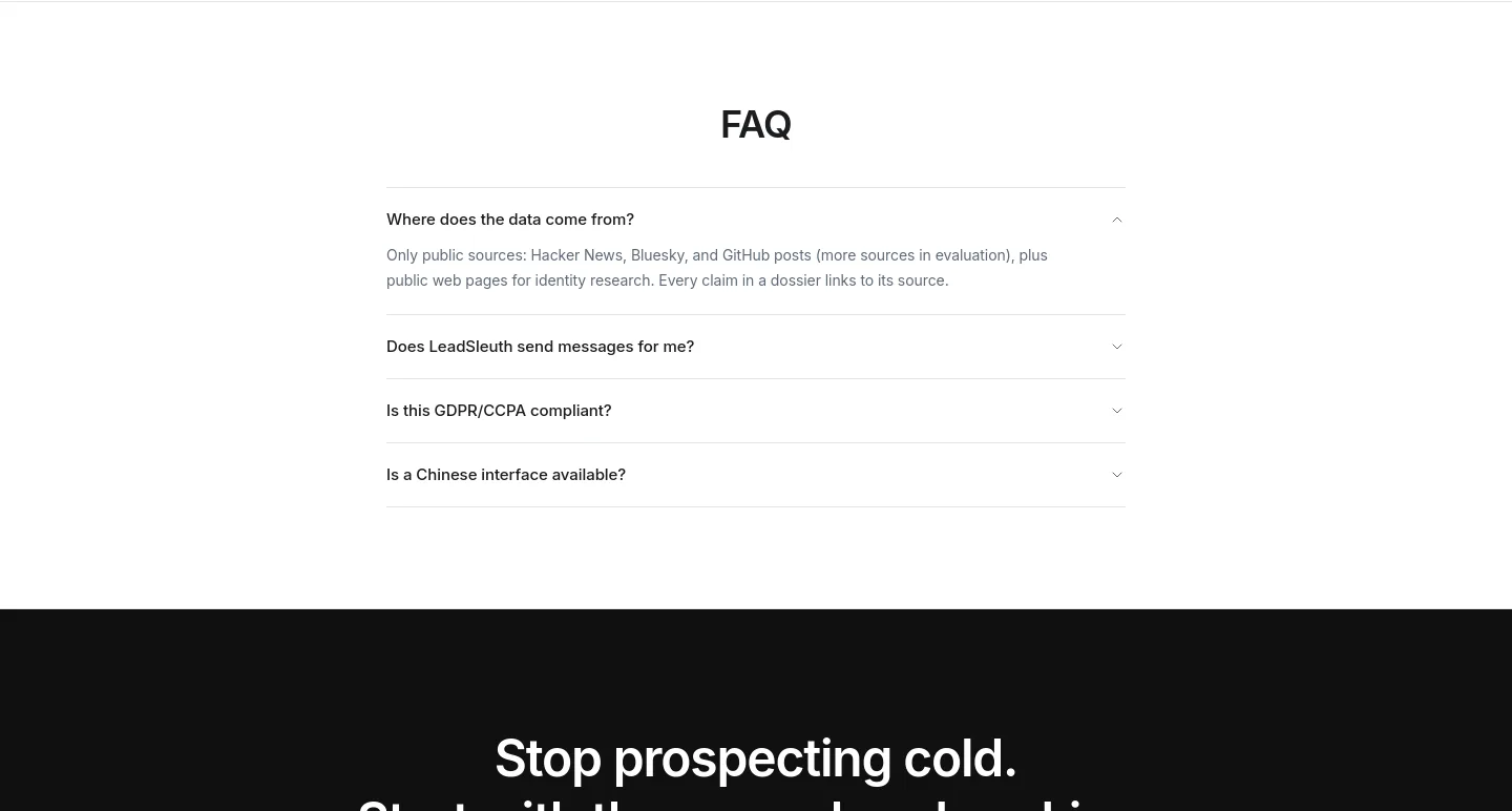 leads.zalize.com — FAQ