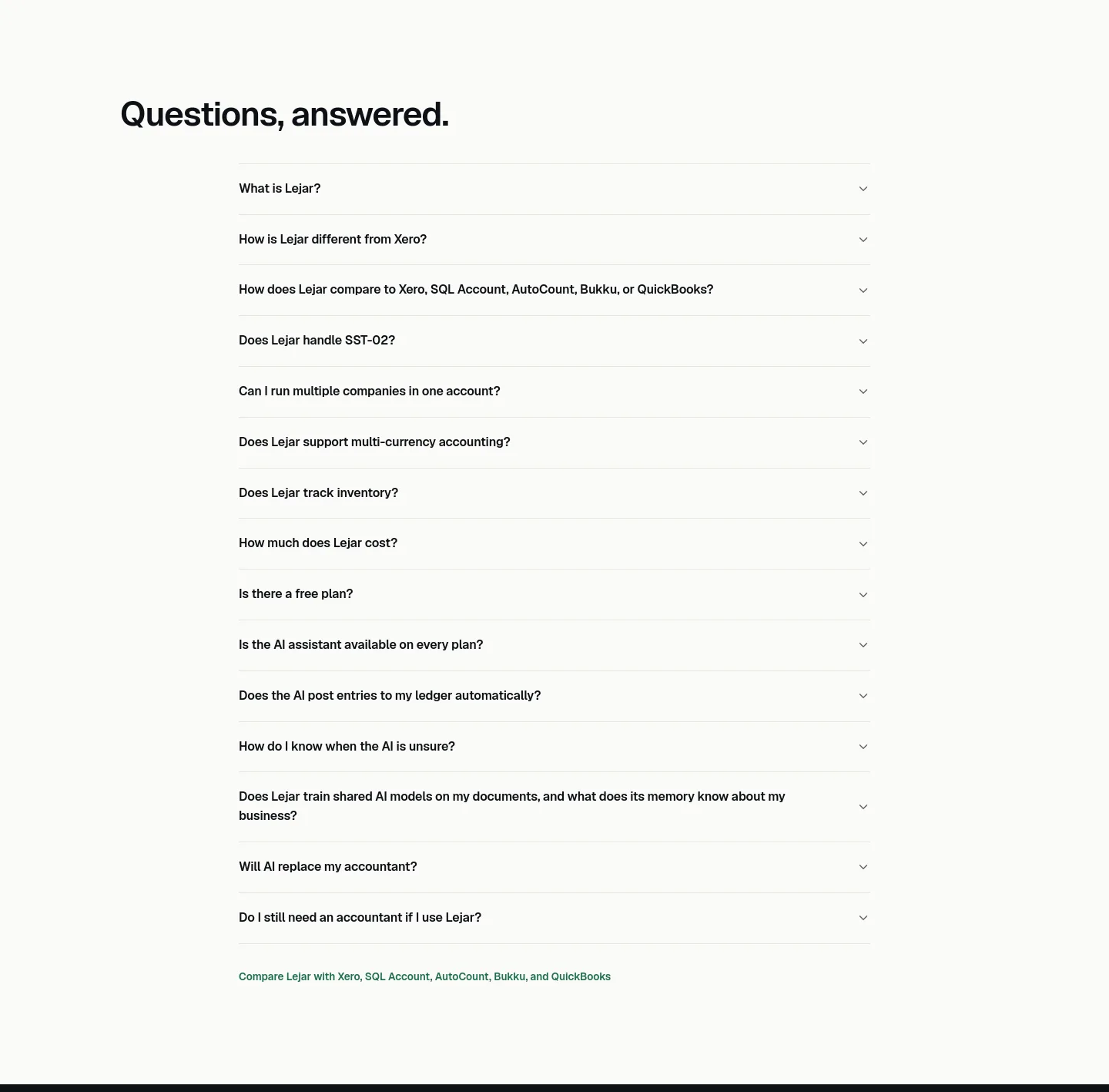 lejar.ai — FAQ