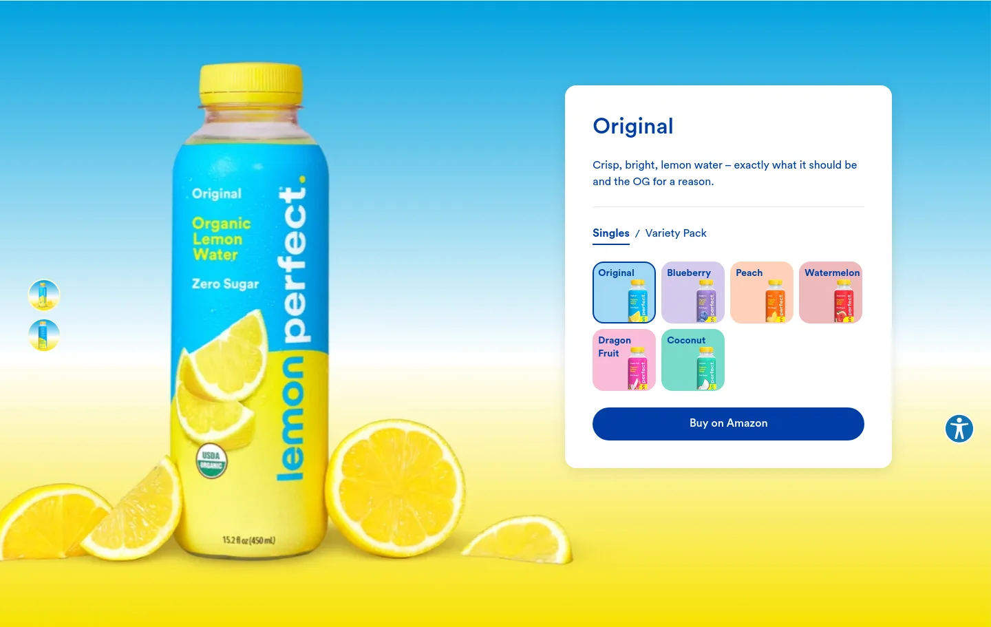 lemonperfect.com Hero section