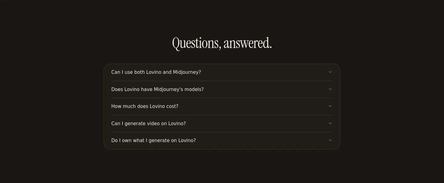 lensgo.ai FAQ section