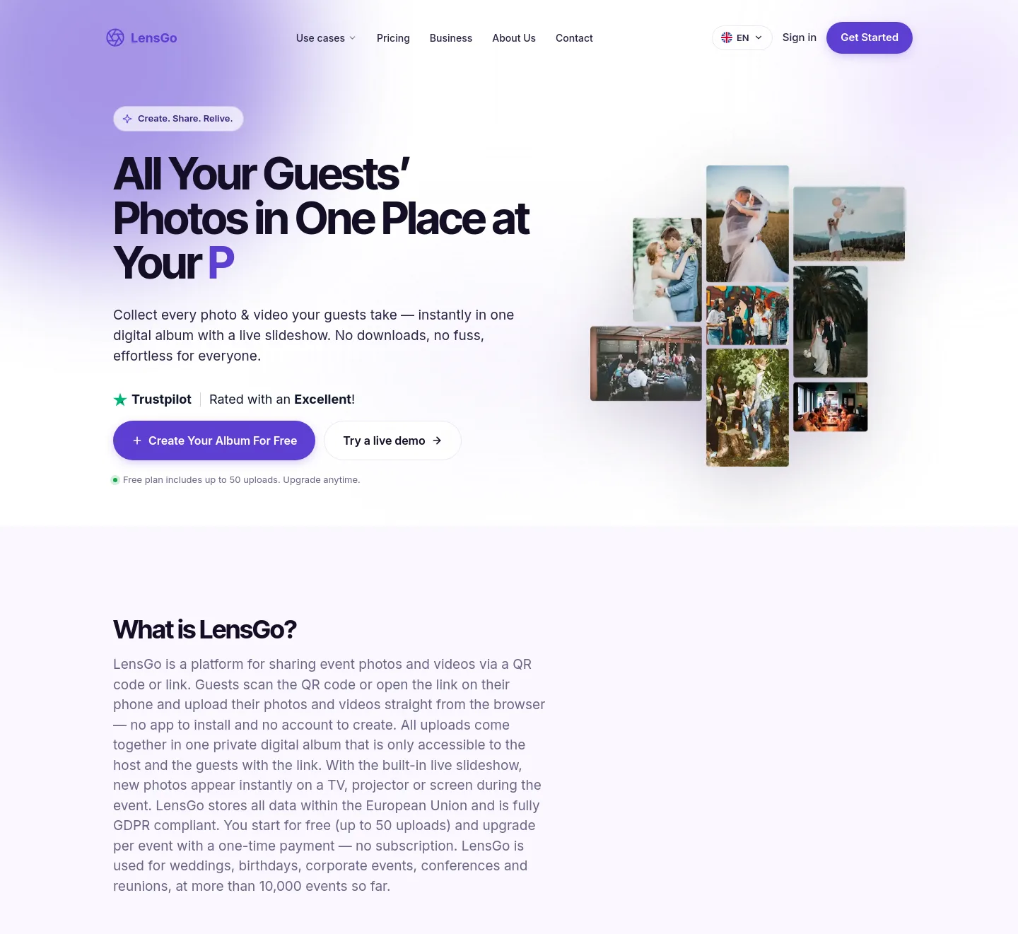 lensgo.app — Hero