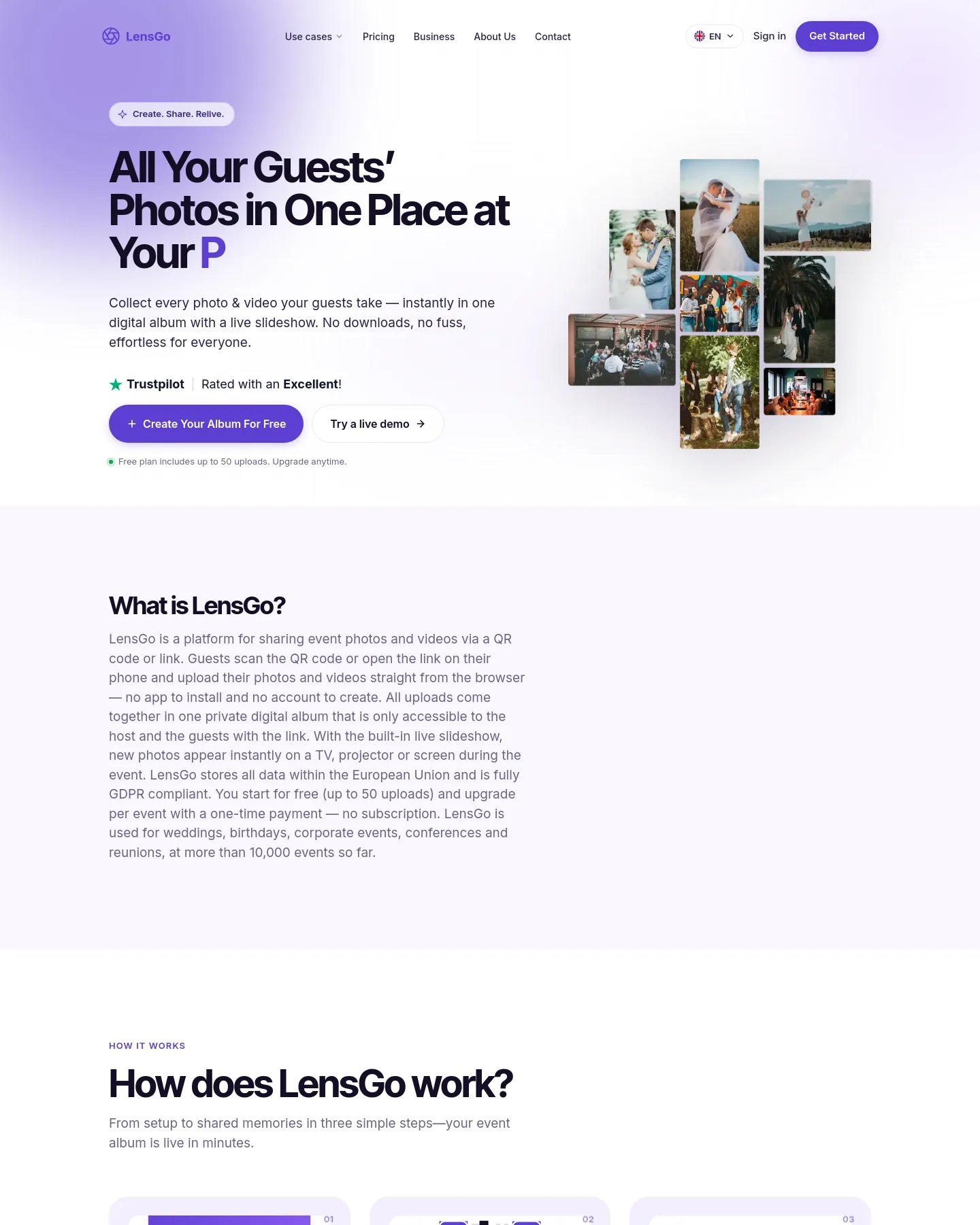 lensgo.app — a measured funnel