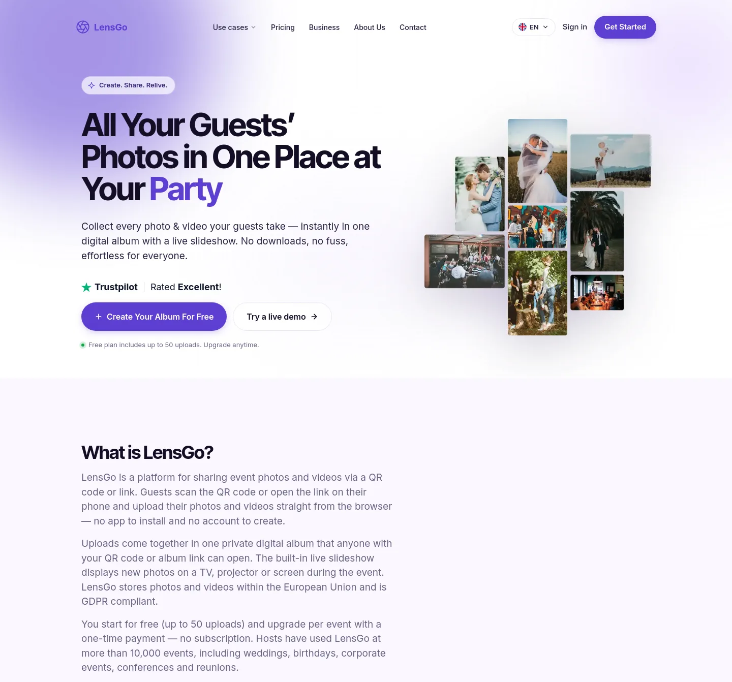 lensgo.app — Hero