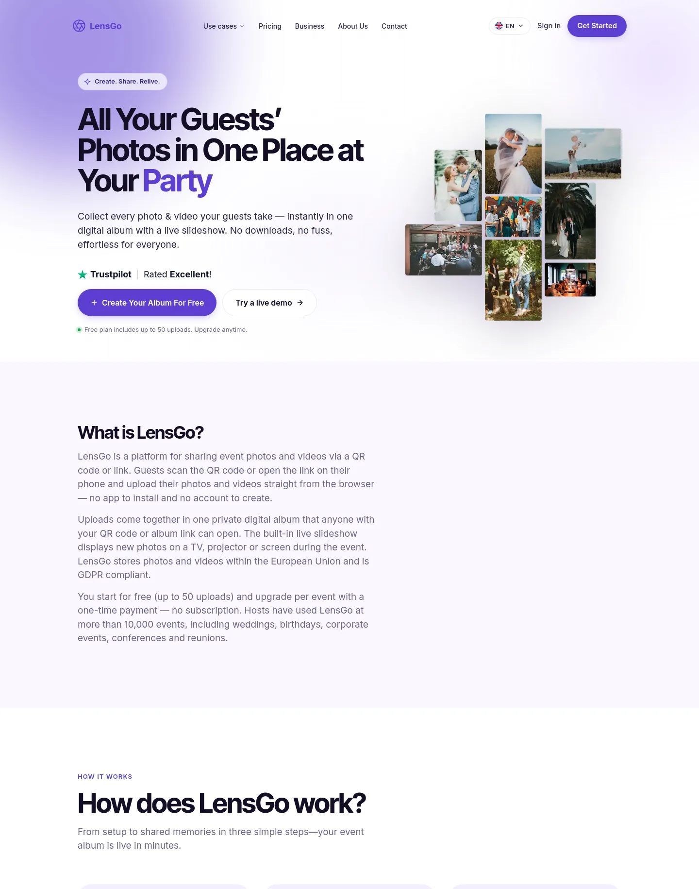 lensgo.app — a measured funnel