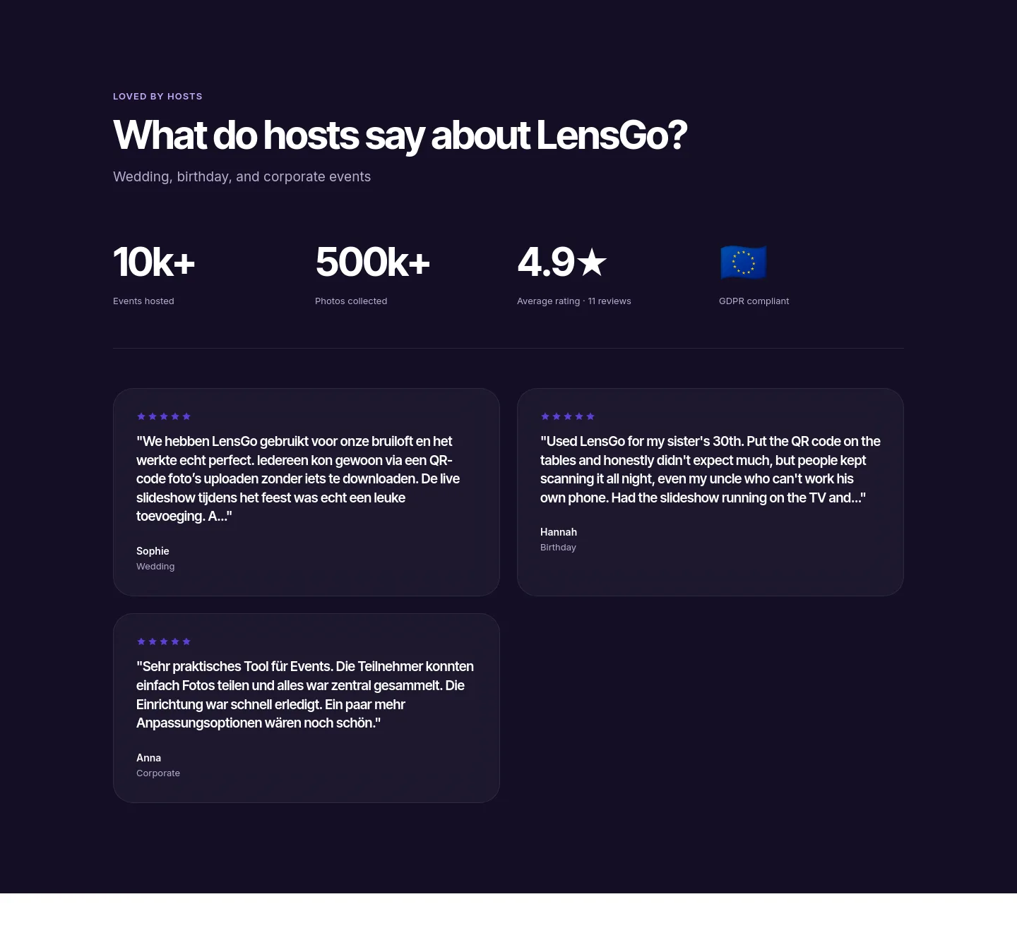 lensgo.app — Logo Wall