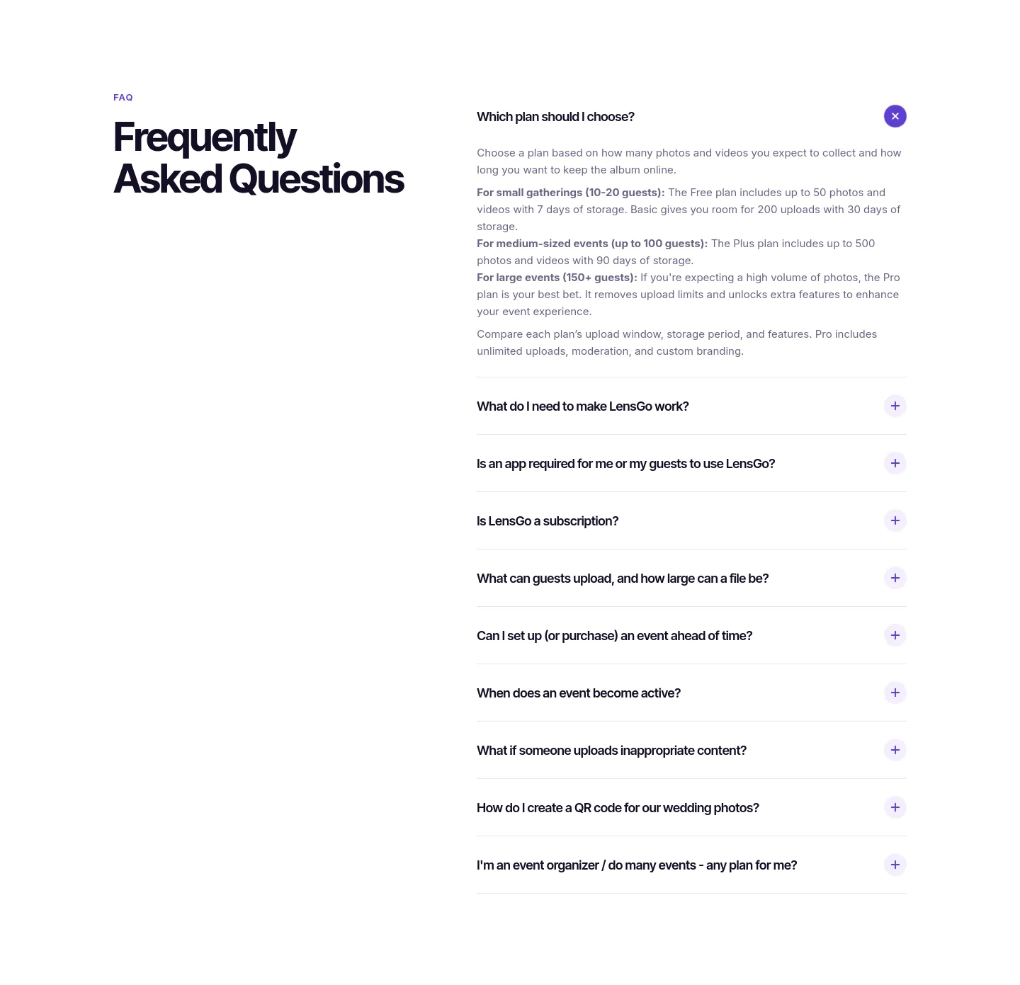 lensgo.app — FAQ