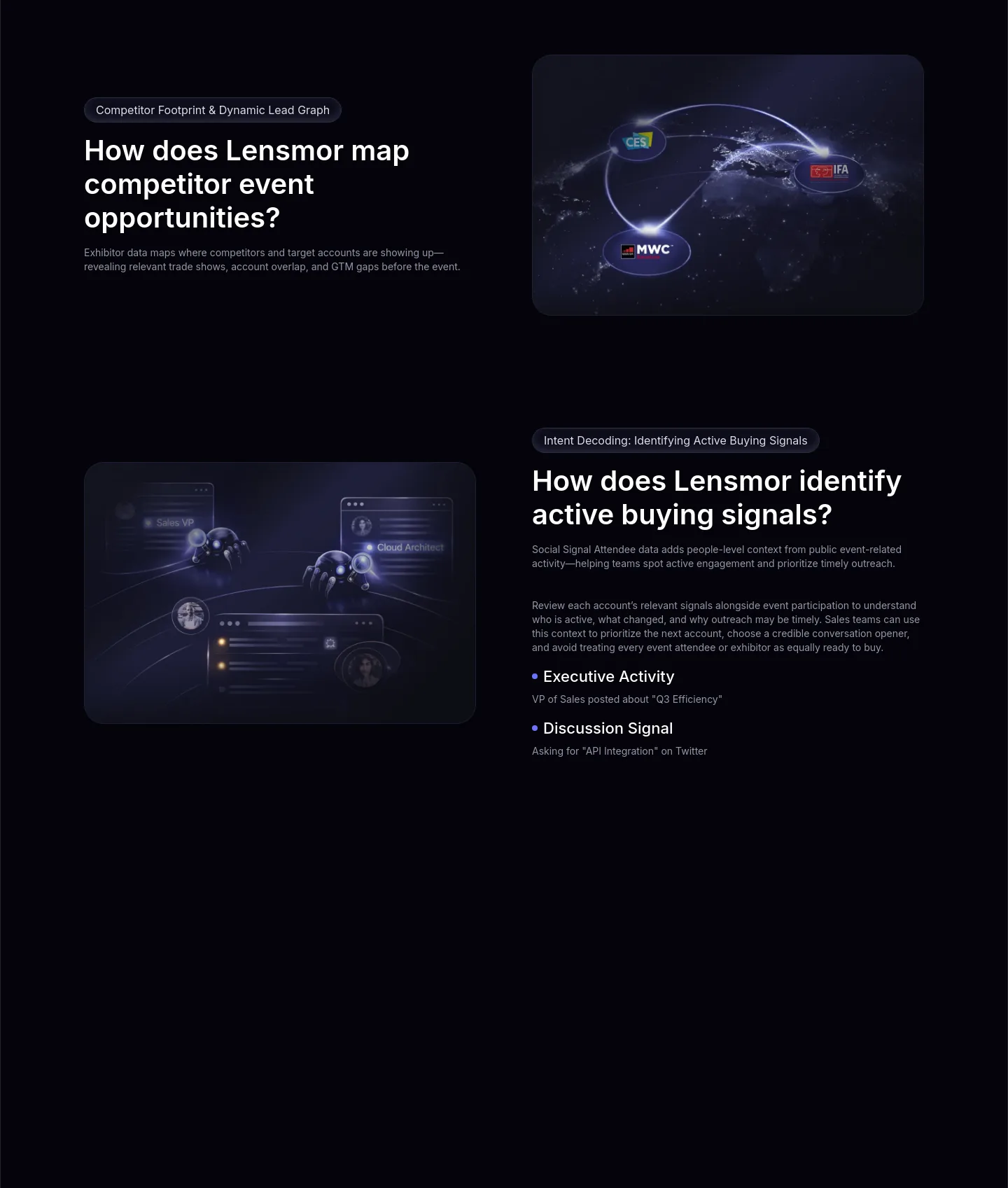 lensmor.com Features section