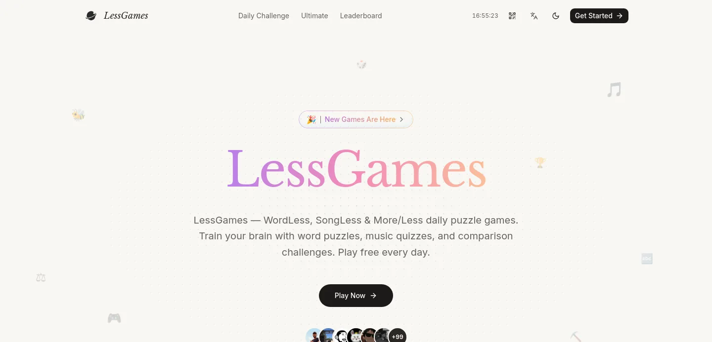 lessgames.org — a measured funnel