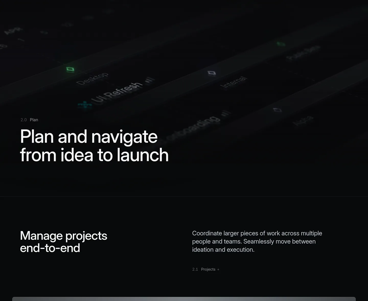 linear.app Hero section