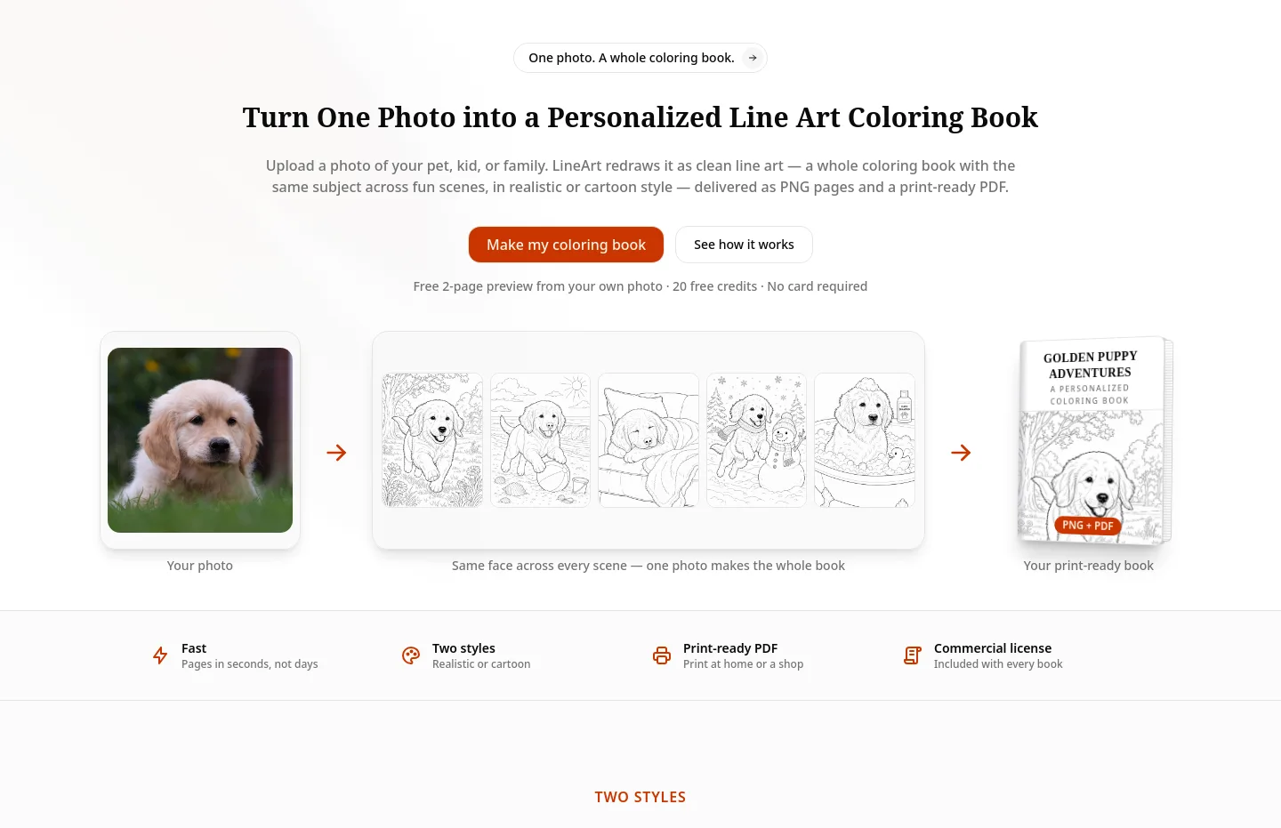 lineart.ai — Hero