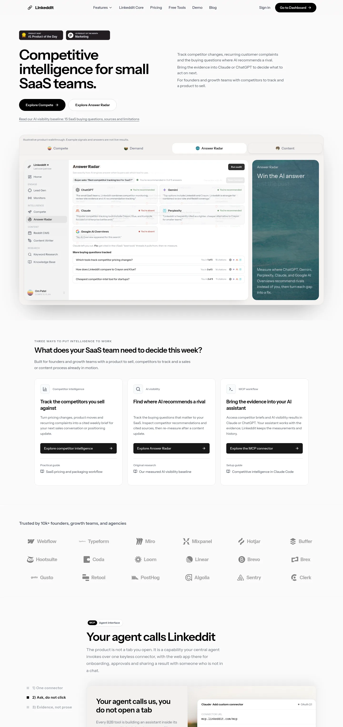 linkeddit.com — a measured funnel