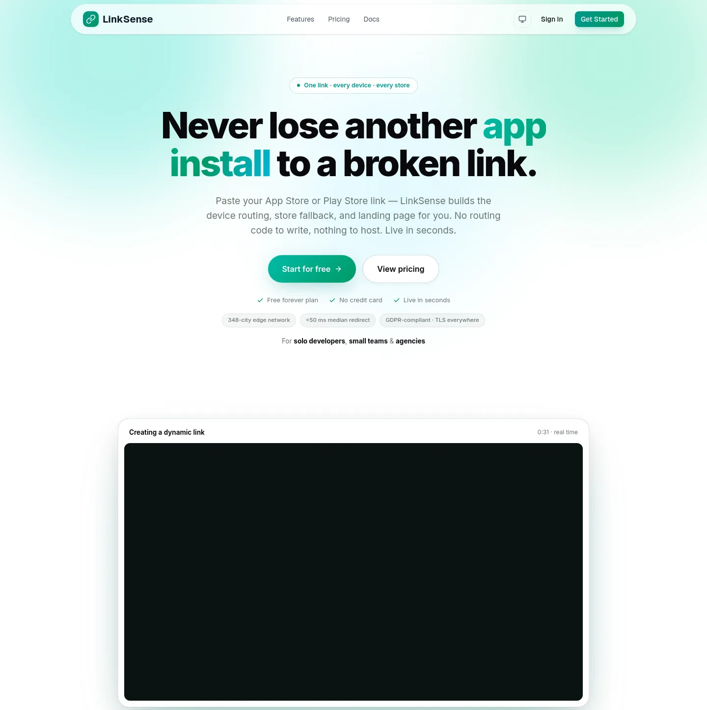 linksense.net — Hero