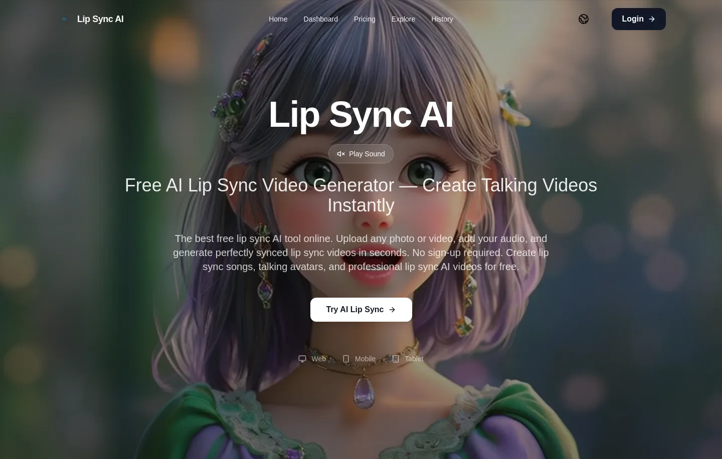 lipsyncai.co — Hero