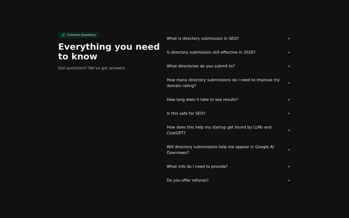listmy.site FAQ section