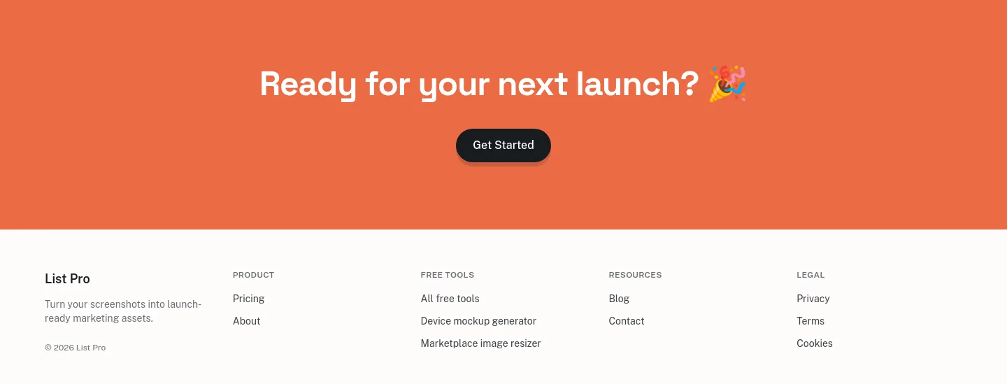 listpro.app — CTA