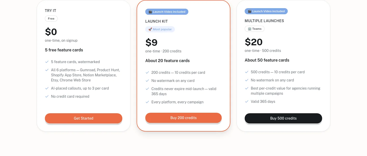 listpro.app — a real Pricing section