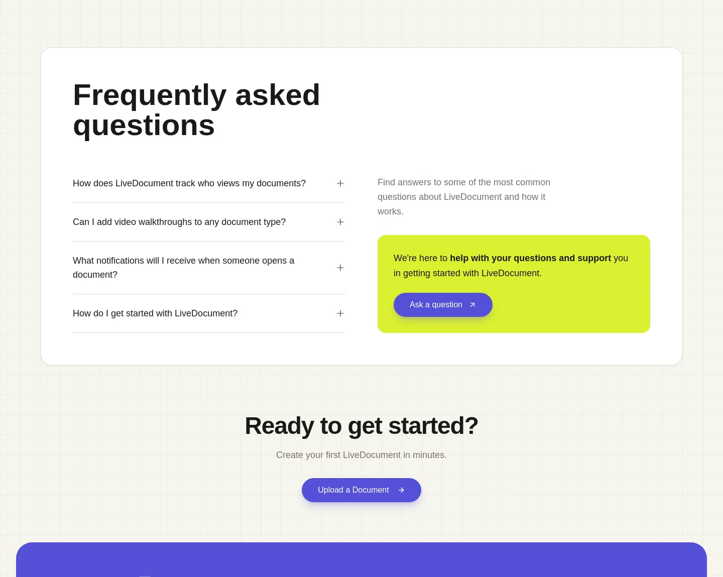 livedocument.com — FAQ