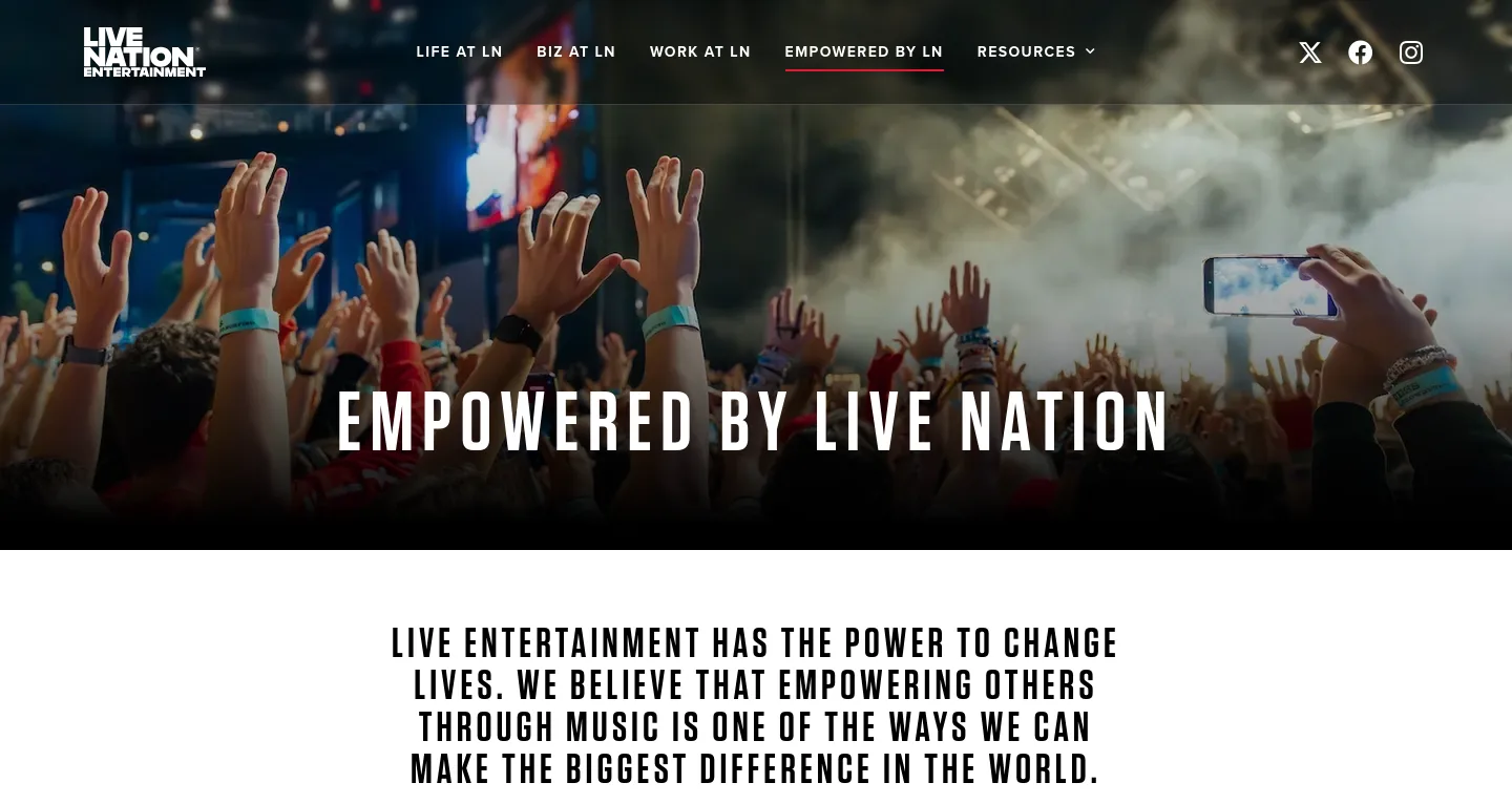 livenationentertainment.com — a measured funnel