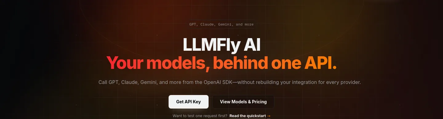 llmfly.ai — Hero
