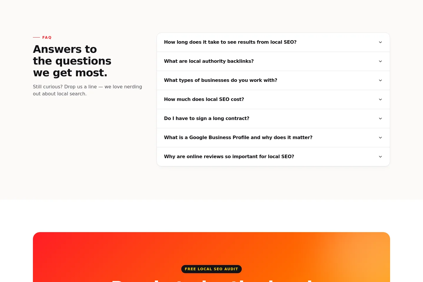 localhero.live FAQ section
